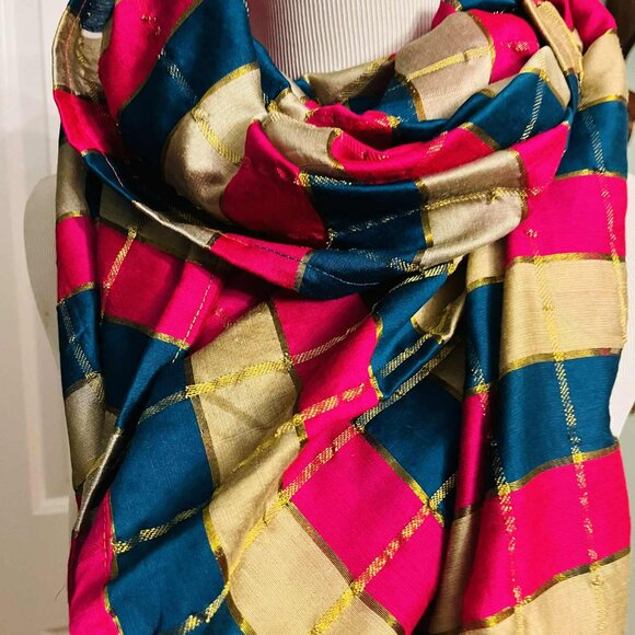 NWT Striped Handcrafted Scarf by Sana – 91x186 cm - Picture 14 of 14